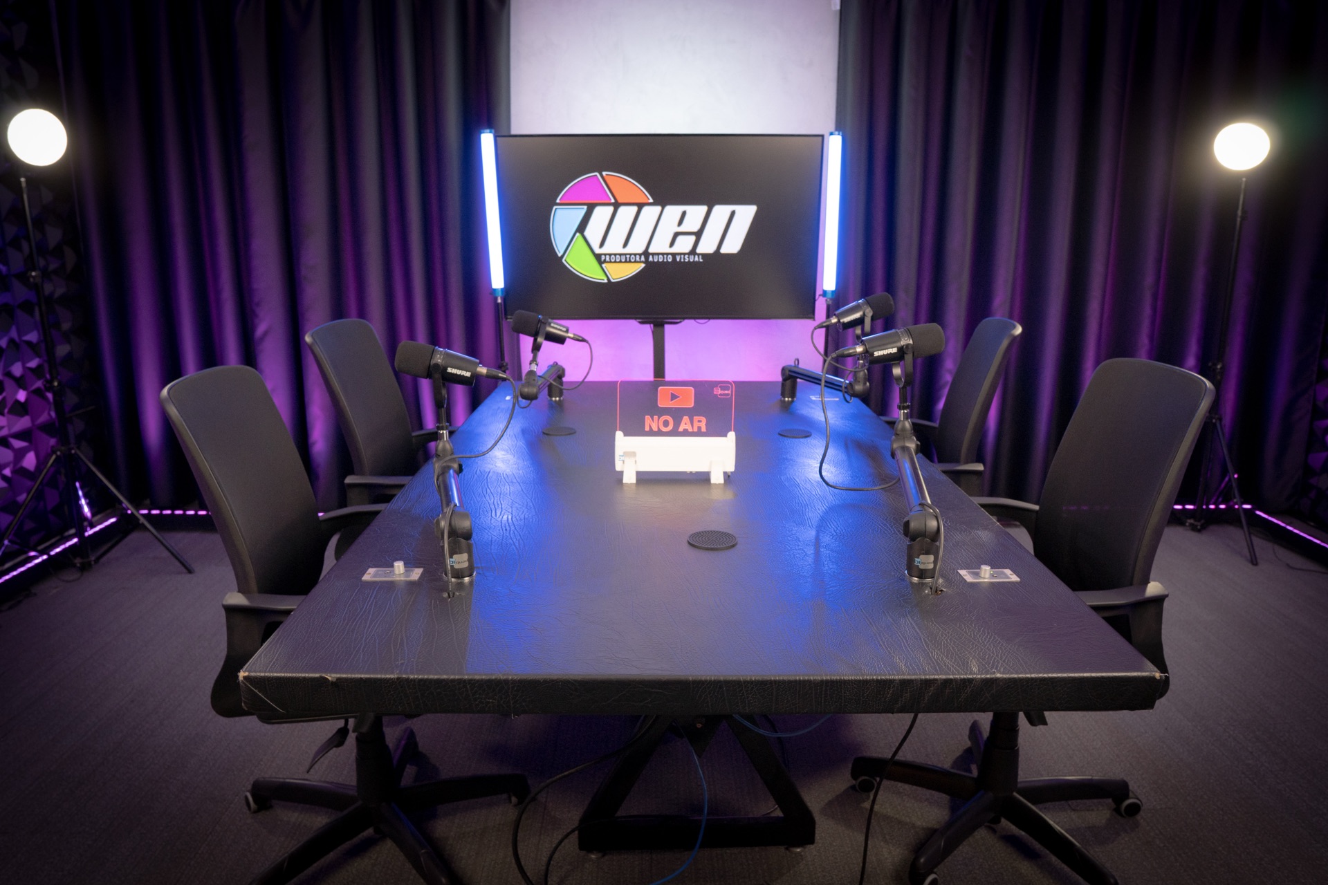 Sala do Mesacast no Studio A